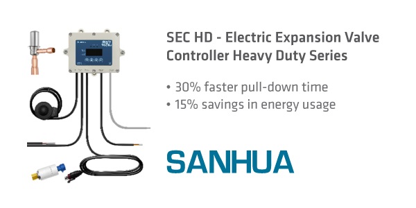 Extending the application range of the SEC HD - Electric Expansion Valve Controller Heavy Duty Series