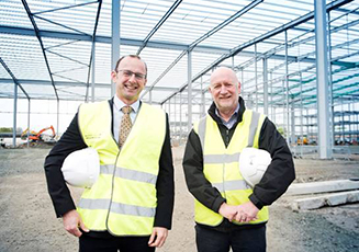 Willie Scanlon of Farmfoods (left) with Richard Bowden of ISD Solutions.