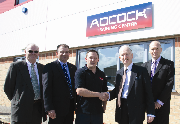 Jeff Yarborough (Coolink Technical Training Services), Phillip Prior, (managing director), Philip Burgess (student), Henry Bellingham MP, Paul Parfitt (branch manager)
