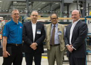 From left to right: Tim Doot (Burr OAK), Sergio Campeotto (SMI), Giuseppe Battigelli (SMI), and Brian McConnell (Burr Oak)