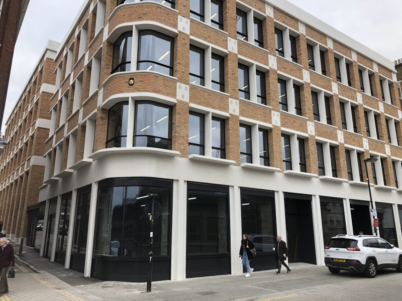 One Benjamin, a new mixed-use address in Farringdon, Central London.