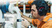 A Flynn marine refrigeration engineer on site.